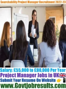 Searchability Project Manager Recruitment 2022-23