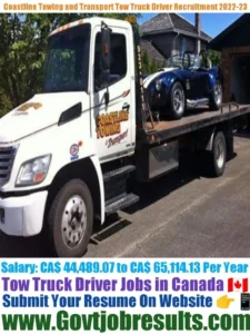 Coastline Towing and Transport Tow Truck Driver Recruitment 2022-23