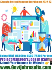 Skanska Project Manager Recruitment 2022-23