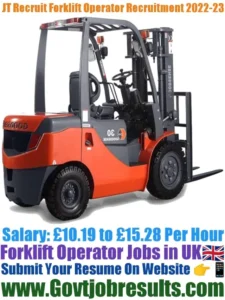 JT Recruit Forklift Operator Recruitment 2022-23
