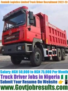 Feminik Logistics Limited Truck Driver Recruitment 2022-23