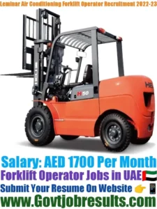 Leminar Air Conditioning Forklift Operator Recruitment 2022-23