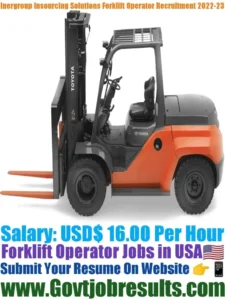 Inergroup Insourcing Solutions Forklift Operator Recruitment 2022-23