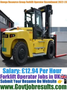 Omega Resource Group Forklift Operator Recruitment 2022-23