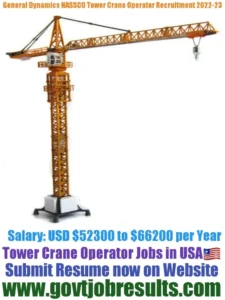 General Dynamics NASSCO Tower Crane Operator Recruitment 2022-23