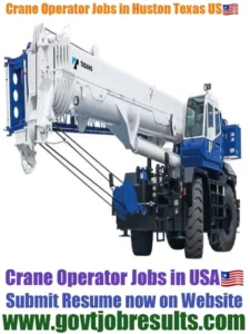 Crane Operator jobs in Huston Texas 2022-23