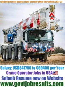 Optimized Process Design Crane Operator Recruitment 2022-23