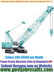 Sembcorp Mobile Crane Operator Recruitment 2022-23
