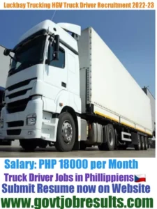 Luckbay Trucking INC Truck Trailer Recruitment 2022-23