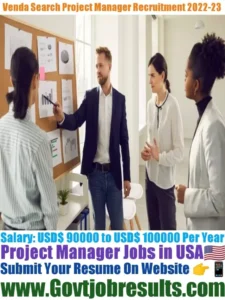 Venda Search Project Manager Recruitment 2022-23