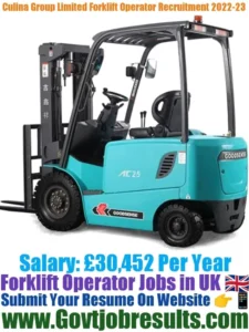 Culina Group Limited Forklift Operator Recruitment 2022-23