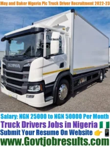 May and Baker Nigeria Plc Truck Driver Recruitment 2022-23