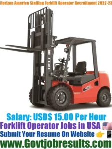 Horizon America Staffing Forklift Operator Recruitment 2022-23
