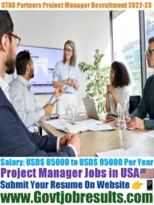 STAG Partners Project Manager Recruitment 2022-23