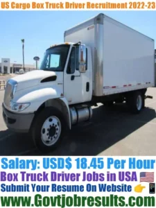 US Cargo Box Truck Driver Recruitment 2022-23