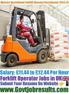 Abstract Recruitment Forklift Operator Recruitment 2023-24