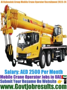 Al Naboodah Group Mobile Crane Operator Recruitment 2023-24