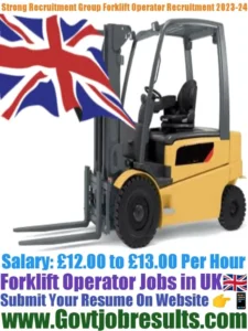 Strong Recruitment Group Forklift Operator Recruitment 2023-24