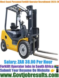 West Coast Personnel Forklift Operator Recruitment 2023-24