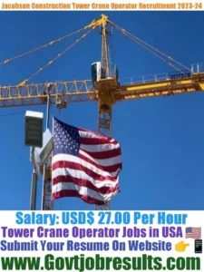 Jacobsen Construction Tower Crane Operator Recruitment 203-24
