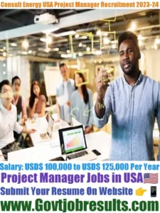 Consult Energy USA Project Manager Recruitment 2023-24