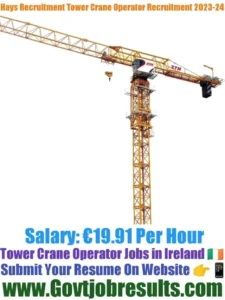 Hays Recruitment Tower Crane Operator Recruitment 2023-24