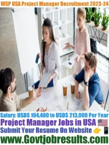 WSP USA Project Manager Recruitment 2023-24