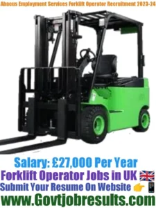 Abacus Employment Services Forklift Operator Recruitment 2023-24