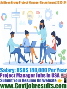 Addison Group Project Manager Recruitment 2023-24
