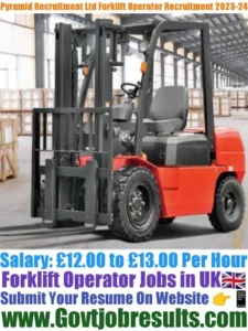Pyramid Recruitment Ltd Forklift Operator Recruitment 2023-24