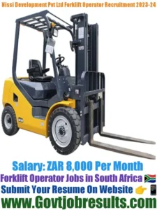 Nissi Development Pvt Ltd Forklift Operator Recruitment 2023-24