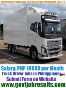 Velfram Foods Corporation HGV Truck Driver Recruitment 2023-2024