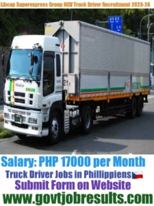 Libcap Super Express HGV Truck Driver Recruitment 2023-2024