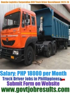 Honcho Logistics Corporation HGV Truck Drivers Recruitment 2023-24