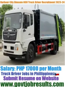 Harbour City Dimsum Truck Driver Recruitment 2023-2024