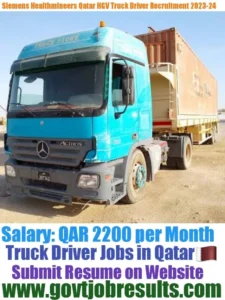 Siemen Healthmineers HGV Truck Driver Recruitment 2023-2024