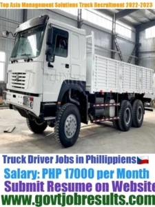 Top Asia Management HGV Truck Driver Recruitment 2023-2024