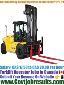 Emterra Group Forklift Operator Recruitment 2023-24