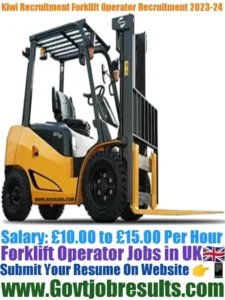 Kiwi Recruitment Forklift Operator Recruitment 2023-24