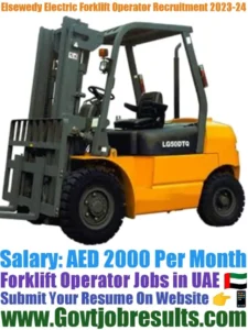 Elsewedy Electric Forklift Operator Recruitment 2023-24