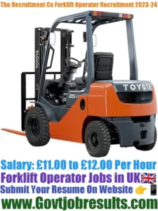 The Recruitment Co Forklift Operator Recruitment 2023-24