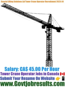 Coastal Lifting Solutions Ltd Tower Crane Operator Recruitment 2023-24