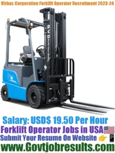 Virbac Corporation Forklift Operator Recruitment 2023-24