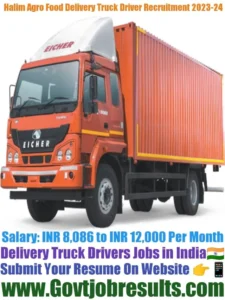 Halim Agro Food Delivery Truck Driver Recruitment 2023-24