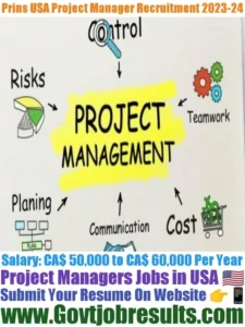 Prins USA Project Manager Recruitment 2023-24