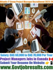 Atlantis IT Group Project Manager Recruitment 2023-24