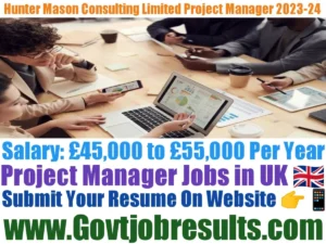 Hunter Mason Consulting Limited Project Manager 2023-24