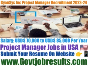 GyanSys Inc Project Manager 2023-24