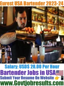 Eurest USA Bartender 2023-24