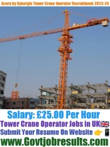 Acorn by Synergie Tower Crane Operator Recruitment 2023-24